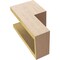 Ekena Millwork 6"W x 6"D x 12"H Wide Chapel Hill Rough Cedar Woodgrain TimberThane Corbel, Primed Tan CORUR06X06X12CHPRCPR - alternate 2